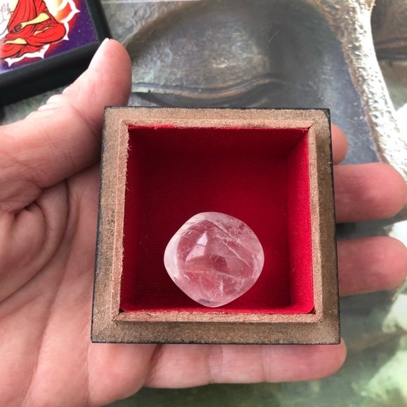 Wooden Buddha Box with Crystal 📿🔮 - Picture 2 of 5